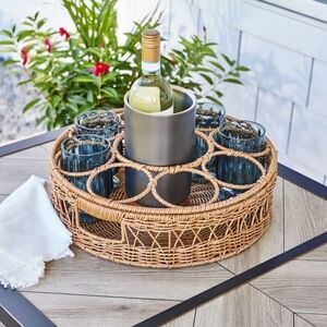 Better Homes & Gardens Patio Rattan Large Beverage Tray